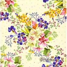 Serwetka decoupage seria DAISY delikatne kwiaty 33x33cm